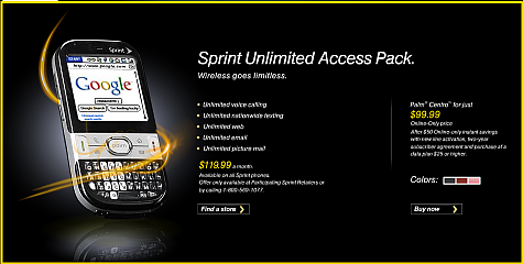 Sprint Now Advertising Unlimited Access Plan Online (Updated)