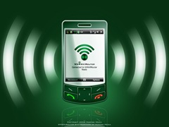 Phone running WMWifiRouter - Green Graph.[800x600]