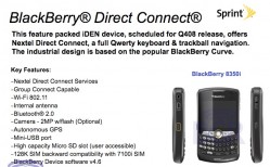 BlackBerry 8350i to Refresh Nextel iDEN Offering