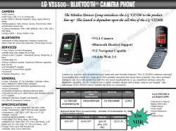 Verizon LG VX5500 Launch Information Surfaces