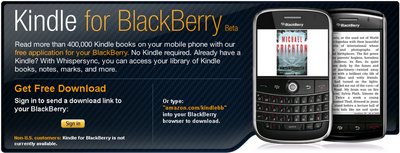 Amazon Kindle BlackBerry