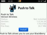 Verizon Launches Push to Talk Application and Service for BlackBerry