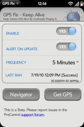 PalmCentral Releases GPS Fix Beta App for Verizon Palm Pre, Pixi Plus