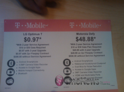 Wal-Mart Offering Discounts on Optimus T and Motorola Defy