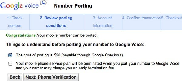 Google Voice Number Port