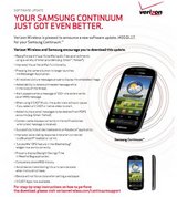 Verizon Rolling Out Samsung Continuum Update