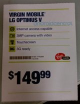 Virgin Mobile Optimus V pricing