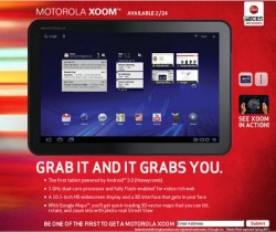 Motorola Xoom To Launch Without Flash, Support in Spring Update