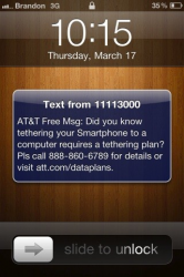 AT&T Sending Messages to Jailbroken Tethering App Users