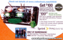 Radio Shack Offering $100 Savings On Unreleased EVO 3D with Trade-in