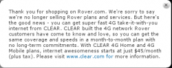 Clearwire Kills Rover Prepaid WiMax Service