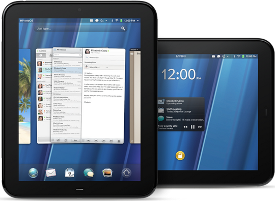 photo of the HP TouchPad