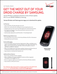 Verizon to Roll Out First Update for Droid Charge