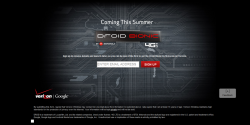 Verizon Opens Droid Bionic Page