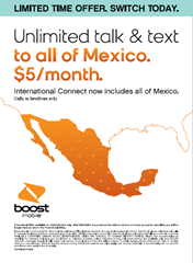 Boost Mobile International Connect Promo