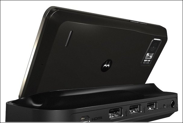 Motorola Droid Bionic Rear Dock View