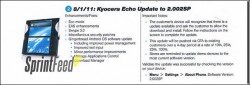 Sprint to Roll Out Kyocera Echo Gingerbread Update August 1st