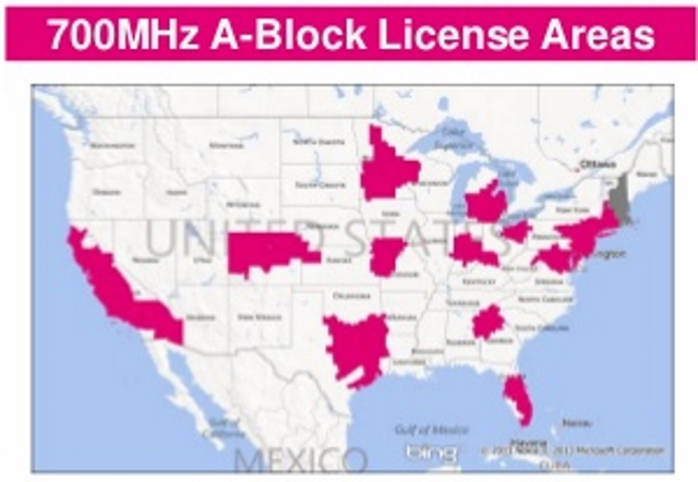 T-Mobile 700Mhz coverage area